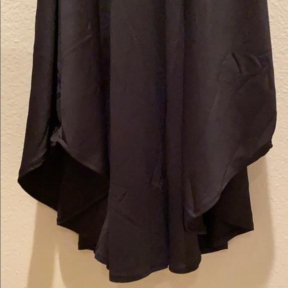 MILAN KISS Black Mock-Neck Tie-Waist Midi Dress - Picture 4 of 8